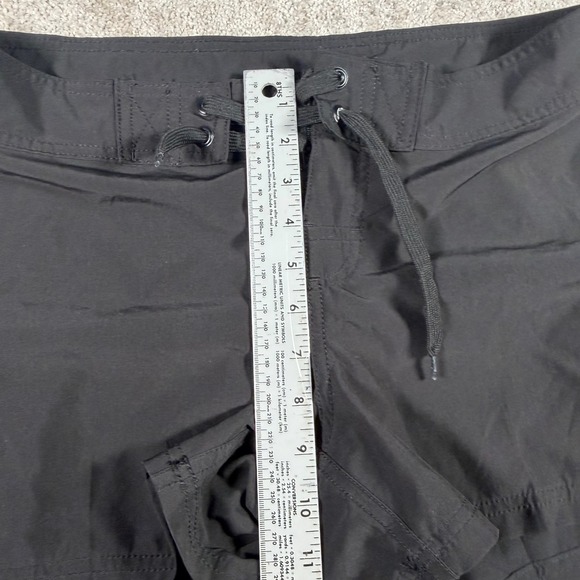 Kanu Surf Board Shorts Women 6 Black Cargo Pocket Lace Up Swim Trunks - Picture 6 of 6